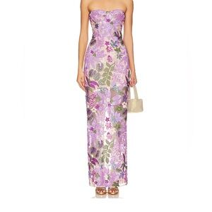 Bronx and Banco Dahlia Purple Floral Dress